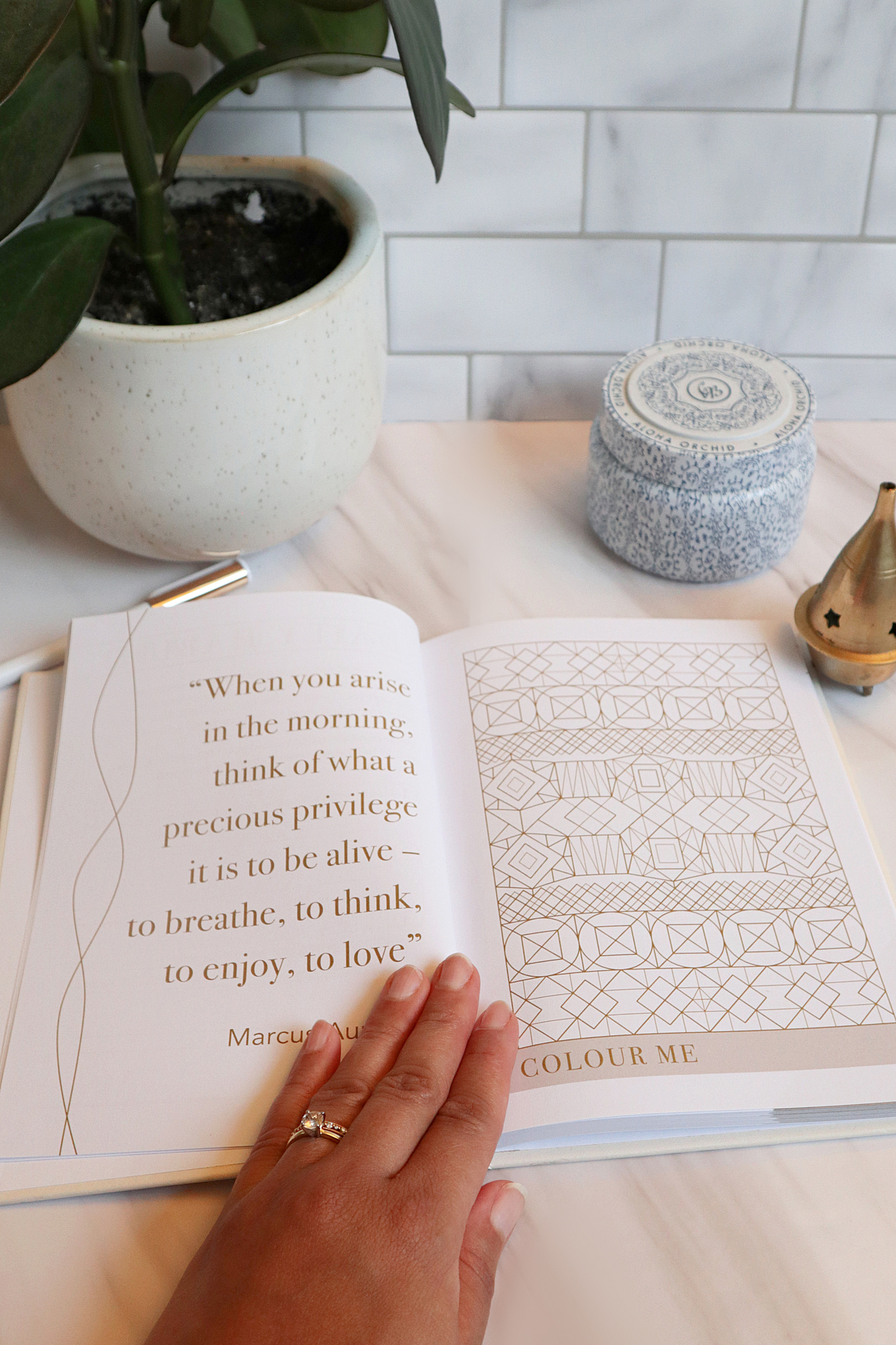 Morning Notes 12-Week Wellness Journal: Woman making new morning routine